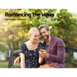 Gardeon Outdoor Garden Bench Seat Steel Outdoor Furniture 3 Seater Park Black - Image 6