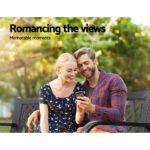 Gardeon Outdoor Garden Bench Seat Steel Outdoor Furniture 2 Seater Park Black - Image 6