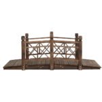 Gardeon Garden Decor Outdoor Ornament Wooden Bridge 150cm - Image 4