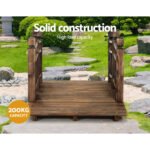 Gardeon Garden Decor Outdoor Ornament Wooden Bridge 150cm - Image 5