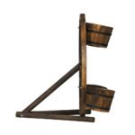 Gardeon Garden Decor Plant Stand Outdoor Ornament Wooden Wagon Wheel 80cm - Image 4