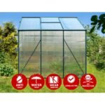 Green Fingers Greenhouse 1.9x1.9x1.83M Aluminium Polycarbonate Green House Garden Shed - Image 4