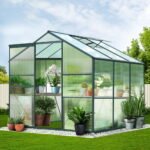 Green Fingers Greenhouse 1.9x1.9x1.83M Aluminium Polycarbonate Green House Garden Shed - Image 8