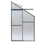 Green Fingers Greenhouse 2.52x1.27x2.13M Lean-to Aluminium Polycarbonate Green House Garden Shed - Image 3