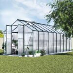 Green Fingers Greenhouse 6.3x2.44x2.1M Aluminium Polycarbonate Green House Garden Shed - Image 8