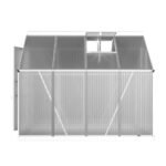 Green Fingers Greenhouse 2.42x1.9x1.95M Aluminium Polycarbonate Green House Garden Shed - Image 3