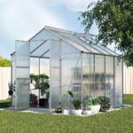 Green Fingers Greenhouse 2.42x2.5x2.26M Aluminium Double Doors Green House Garden Shed - Image 7