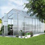 Green Fingers Greenhouse 4.1x2.5x2.26M Double Doors Aluminium Green House Garden Shed - Image 8