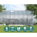 Green Fingers Greenhouse 4.7x2.5x2.26M Double Doors Aluminium Green House Garden Shed - Image 5
