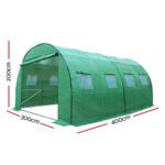 Green Fingers Greenhouse 4x3x2M Walk in Green House Tunnel Plant Garden Shed Dome - Image 2