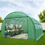 Green Fingers Greenhouse 4x3x2M Walk in Green House Tunnel Plant Garden Shed Dome - Image 7