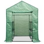 Green Fingers Greenhouse 1.4x1.55x2M Walk in Green House Tunnel Plant Garden Shed 8 Shelves - Image 3
