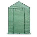 Green Fingers Greenhouse 1.2x1.9x1.9M Walk in Green House Tunnel Plant Garden Shed 4 Shelves - Image 3