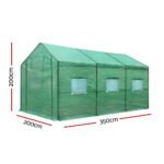 Green Fingers Greenhouse 3.5x2x2M Walk in Green House Tunnel Plant Garden Shed - Image 3