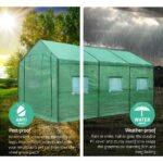 Green Fingers Greenhouse 3.5x2x2M Walk in Green House Tunnel Plant Garden Shed - Image 4