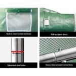 Green Fingers Greenhouse 9x3x2M Walk in Green House Tunnel Plant Garden Shed Dome - Image 6