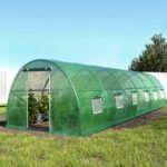 Green Fingers Greenhouse 9x3x2M Walk in Green House Tunnel Plant Garden Shed Dome - Image 8