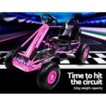 Rigo Kids Pedal Go Kart Ride On Toys Racing Car Rubber Tyre Pink - Image 6