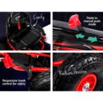 Rigo Kids Pedal Go Kart Ride On Toys Racing Car Rubber Tyre Red - Image 5