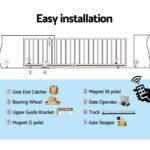 Electric Sliding Gate Opener 1200KG Auto Remote Hardware Kit Rail 4M - Image 6