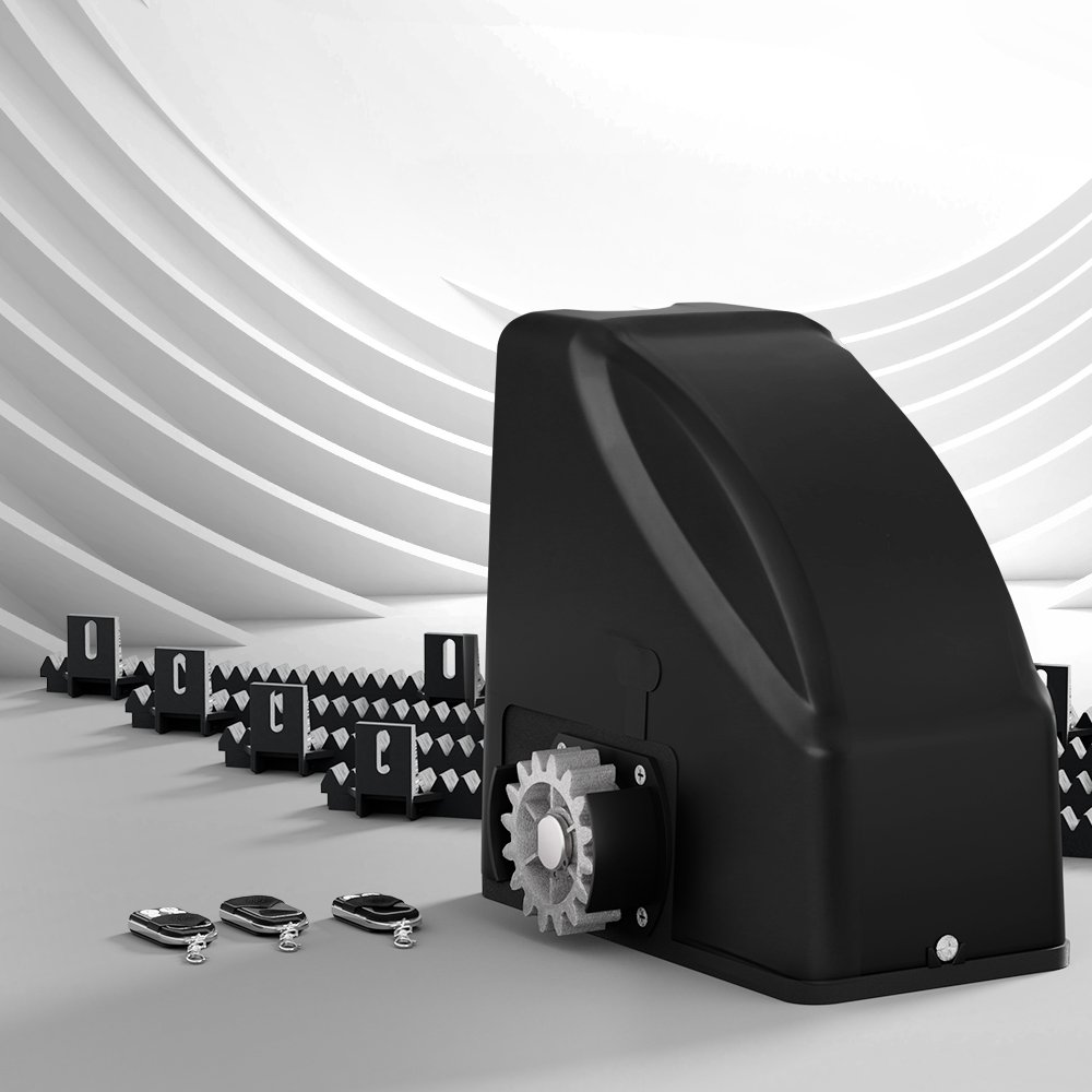 GO-SLIDE-M01-RAILX2-94869-06.jpg Automatic Sliding Gate Opener Kit 4M 600KG - Image 1