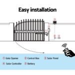 Single Swing Gate Opener 500KG 10W Solar Panel - Image 7