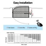 Automatic Electric Gate Opener Single Swing 300KG 5M - Image 5