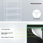 Green Fingers Grow Tent 100x60x180cm 4 Tiers Kits Hydroponics Indoor Grow System - Image 5