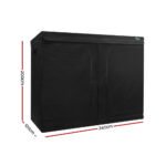 Green Fingers Grow Tent 240x120x200CM Hydroponics Kit Indoor Plant Room Black - Image 2