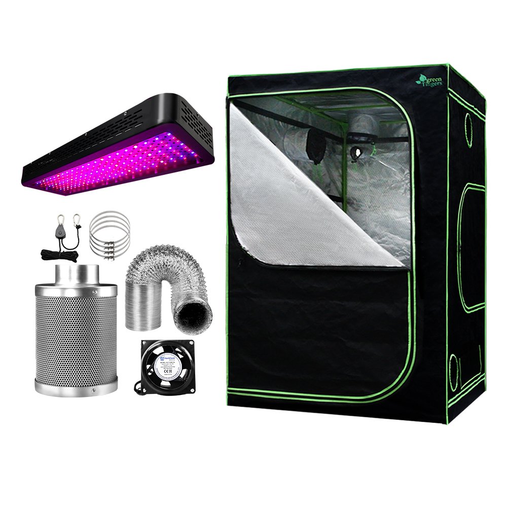 GT-TLK-150X150X200-2000-4IN-00.jpg Green Fingers Grow Tent Light Kit 150x150x200CM 2000W LED 4" Vent Fan,Green Fingers Grow Tent Light Kit LED 2000W Full Spectrum 4" Vent 150x150x200CM - Image 1