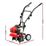 Giantz 63CC Tiller Garden Cultivator Rototiller 4 Blades Soil Plower Rotary Hoe - Image 2