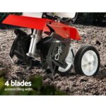 Giantz 63CC Tiller Garden Cultivator Rototiller 4 Blades Soil Plower Rotary Hoe - Image 4