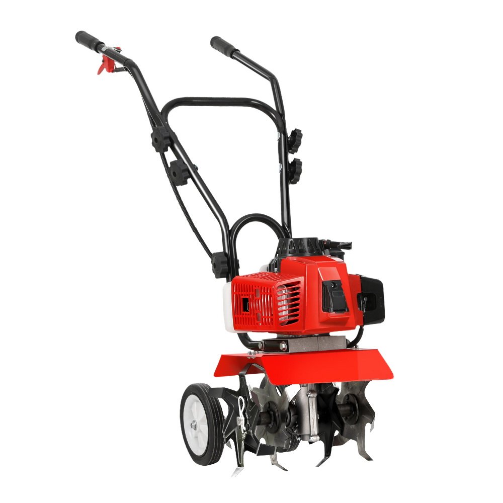GTC-EITW-6B-N-RD-202512232012-00.jpg Giantz 63CC Tiller Garden Cultivator Rototiller 4 Blades Soil Plower Rotary Hoe - Image 1