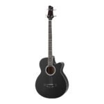 Alpha 43" Acoustic Bass Guitar Black 4-Band EQ - Image 3