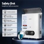 Devanti Portable Gas Water Heater Outdoor Camping Shower White - Image 6