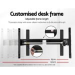 Artiss Standing Desk Motorised Walnut 140CM - Image 5