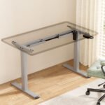 Artiss Electric Standing Desk Frame Only Height Adjustable 70KG Load Grey - Image 7