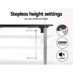 Artiss Standing Desk Motorised 120CM Black - Image 4