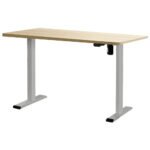 Artiss Standing Desk Motorised 120CM White Oak - Image 7