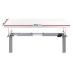 Artiss Standing Desk Motorised 120CM White - Image 3