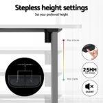 Artiss Standing Desk Motorised 140CM White - Image 6