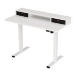 Artiss Electric Standing Desk with Storage Shelf Drawer Office Table 120CM - Image 7