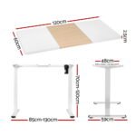 Artiss Standing Desk Motorised Sit Stand Desks 120CM - Image 2