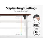 Artiss Standing Desk Motorised Sit Stand Desks Walnut 120CM - Image 4