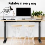Artiss Standing Desk Motorised Dual Motor White Oak 140CM - Image 6