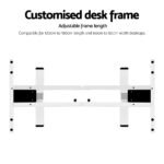 Artiss Standing Desk Frame Only Dual Motor Motorised White - Image 5