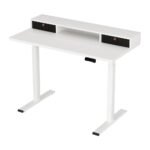 Artiss Electric Standing Desk Dual Motor Office Table With Shelf Drawer120CM - Image 7