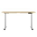 Artiss Standing Desk Motorised Dual Motor 120CM White Oak - Image 3