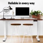 Artiss Standing Desk Motorised Dual Motor 140CM Rustic Brwon - Image 6