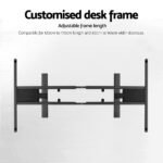 Artiss Standing Desk Frame Only Dual Motor Motorised Adjustable 125KG Load Black - Image 5
